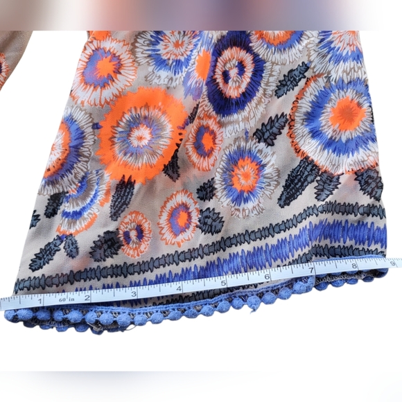 🌙HP🌙Moon Collection Sheer Floral Boho Blouse  Large - Picture 5 of 13